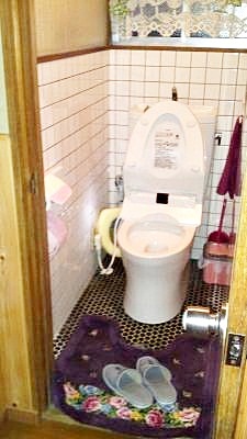 新しいトイレは快適です。