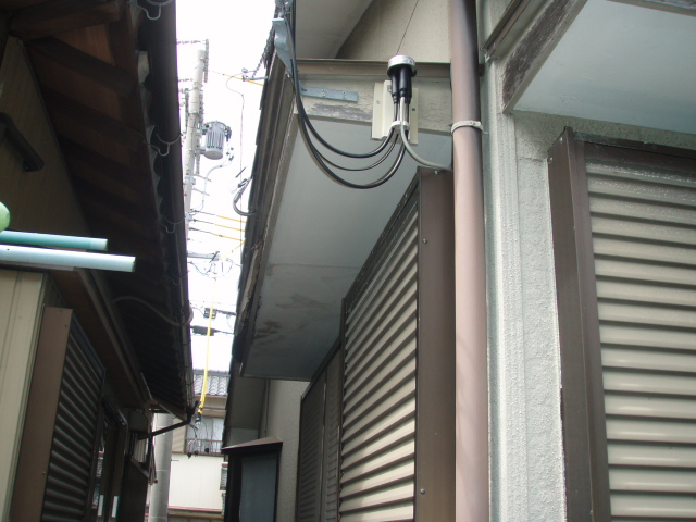 外壁の補修をしました。 外壁の補修をしました。