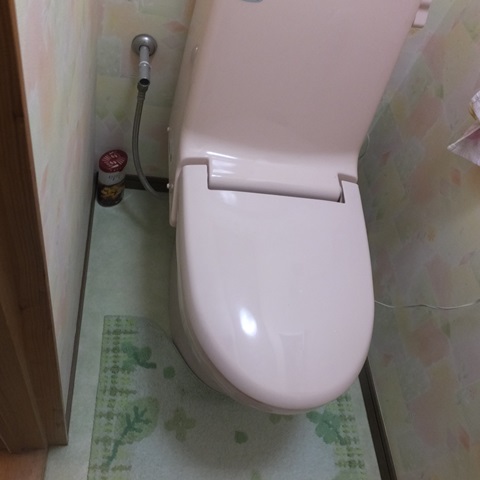 トイレと洗面化粧台を取り替えました。