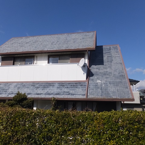 屋根と外壁の塗り替え、防水工事をしました。