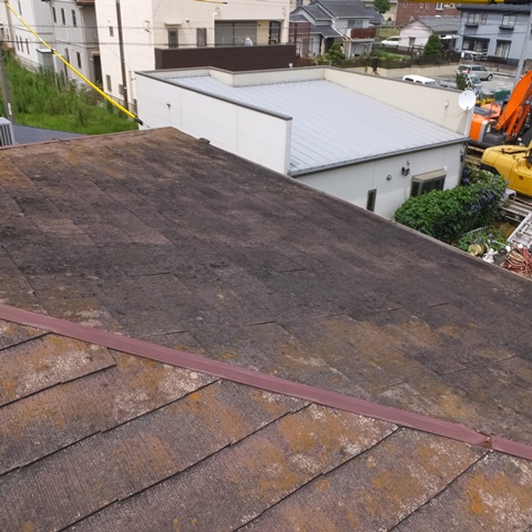 屋根の塗り替えと温水器の撤去