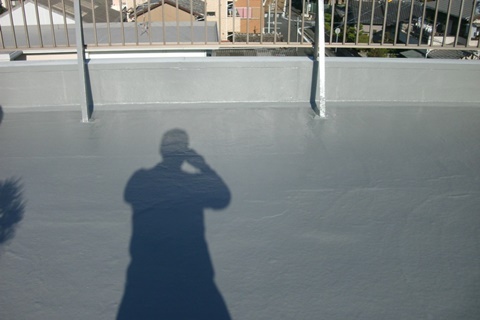 陸屋根（屋上）の防水工事をしました。