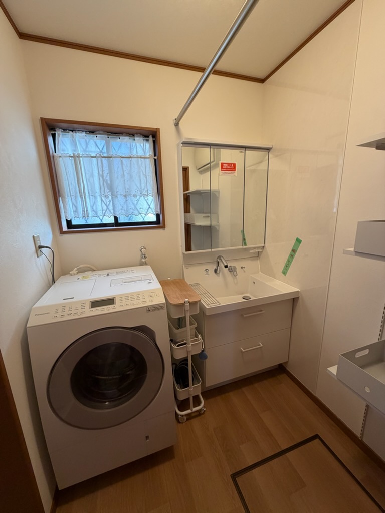 洗面所を創意工夫で使い易く収納力もアップ!!
