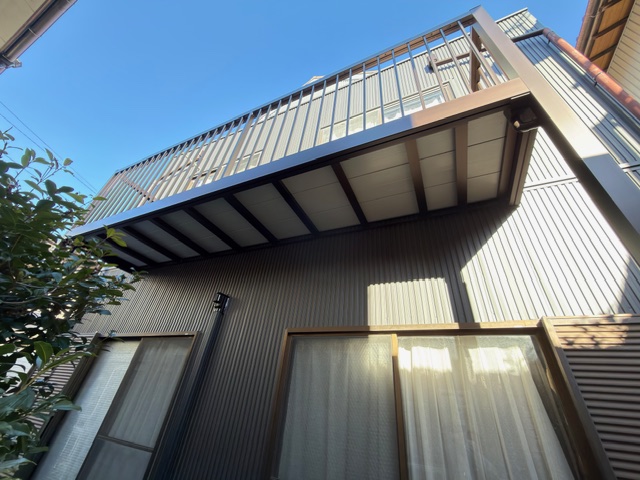 外壁張替から根本的に直したベランダ改修